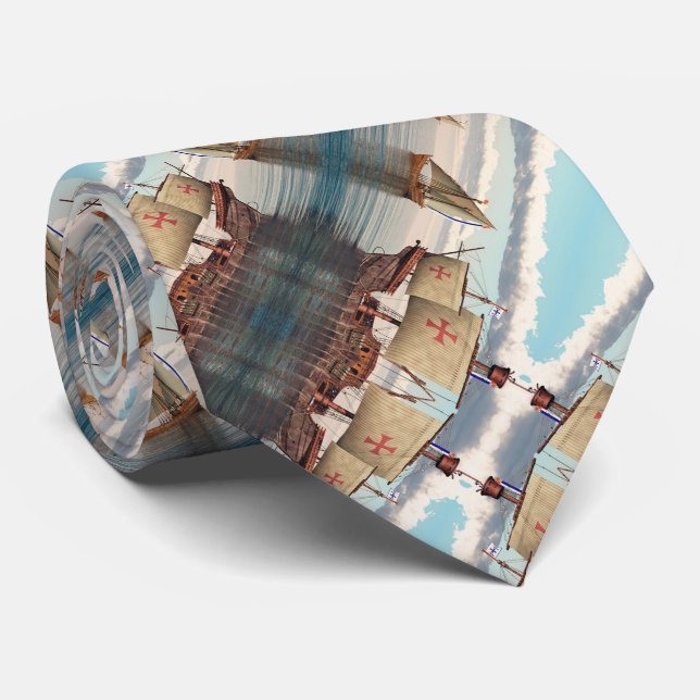 Portugal Neck Tie Krawatte (Gerollt)