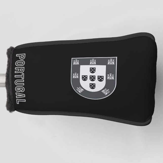 Portugal Noir Golf Headcover (Vorderseite)