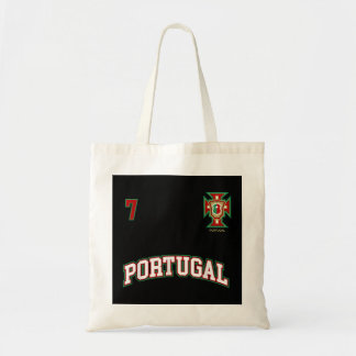 Portugal Nummer 7 (+BACK) Fußball-Team-T-Shirt Tragetasche