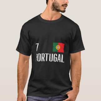Portugal Nummer 7 Portugal Fußball T-Shirt
