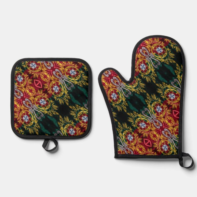 ,Portugal Ofenhandschuh & Topflappen-Set (Vorderseite)