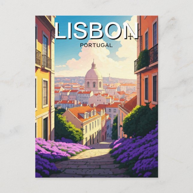 Portugal Pantheon Alfama Anime Postkarte (Vorderseite)