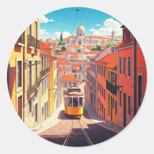 Portugal Pantheon Alfama Anime Runder Aufkleber