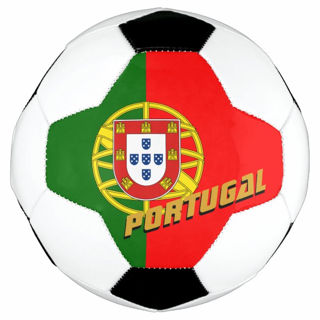 Portugal patriotische Fußball- und portugiesische  Fußball (Vorderseite)