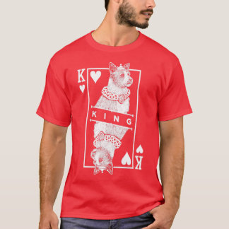 Portugal Podengo Pequeno King of Hearts Funny Do T-Shirt