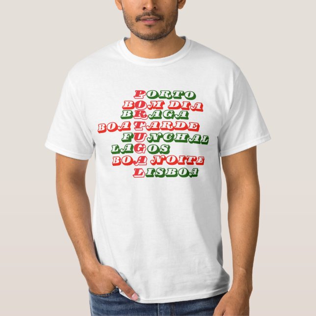 Portugal Porto Braga Lisboa T-Shirt (Vorderseite)