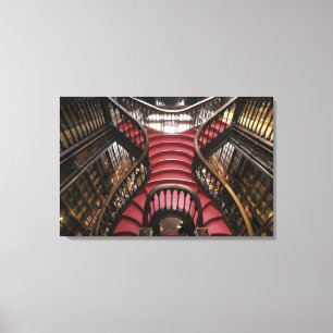 Portugal, Porto (Porto). Treppe im historischen Leinwanddruck