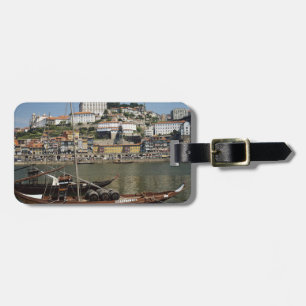 Portugal, Porto, Schiff mit Weinfässern Gepäckanhänger