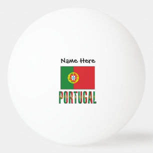 Portugal Portugiesische Flagge Personalisierter Na Tischtennisball