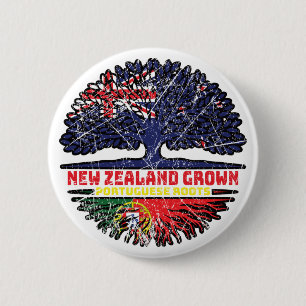 Portugal Portugiesischer Neuseeländischer Tree Button