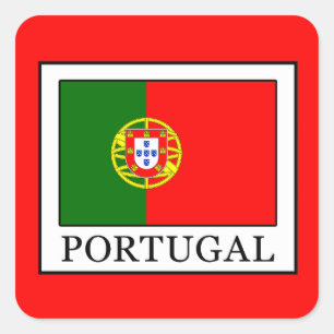 Portugal Quadratischer Aufkleber