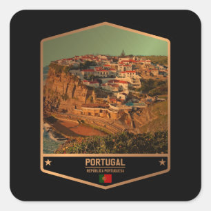 Portugal Quadratischer Aufkleber