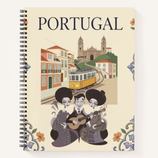 Portugal Reiseheft Notizbuch (Vorderseite)