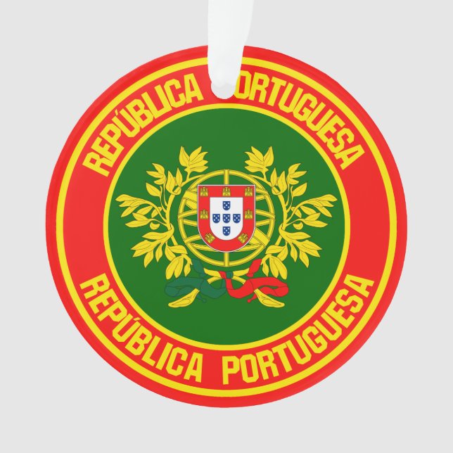 Portugal Runde Emblem Ornament (Vorderseite)