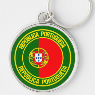 Portugal Runde Emblem Schlüsselanhänger