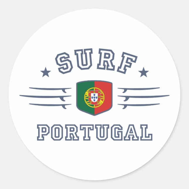 Portugal Runder Aufkleber (Vorderseite)