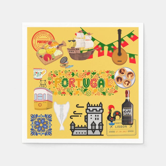 Portugal Serviette (Vorderseite)