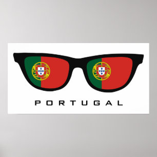 Portugal Shades custom text & color poster