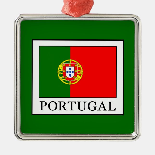 Portugal Silbernes Ornament (Vorne)