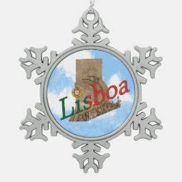 Portugal Snowflake-Ornament Schneeflocken Zinn-Ornament
