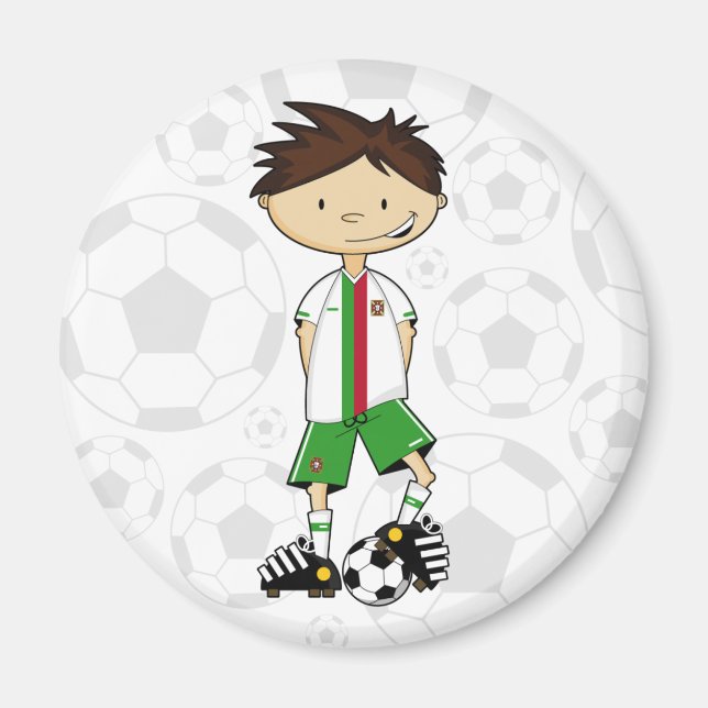 Portugal Soccer Boy Magnet (Vorne)