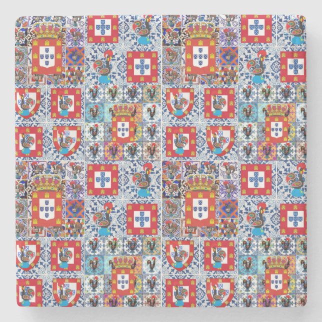 Portugal Steinuntersetzer (Vorderseite)