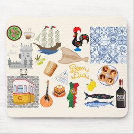 Portugal Symbole für Reisende Mousepad