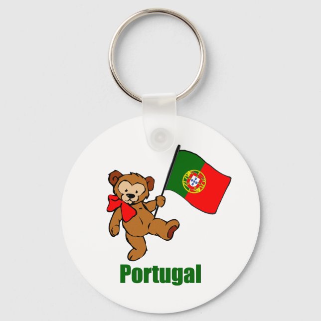 Portugal Teddy Bear Schlüsselanhänger (Vorderseite)