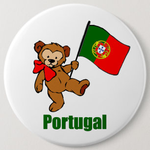 Portugal-Teddybär-Knopf Button