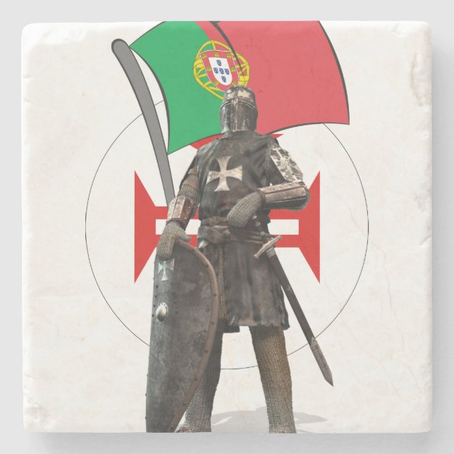 Portugal Templar Steinuntersetzer (Vorderseite)