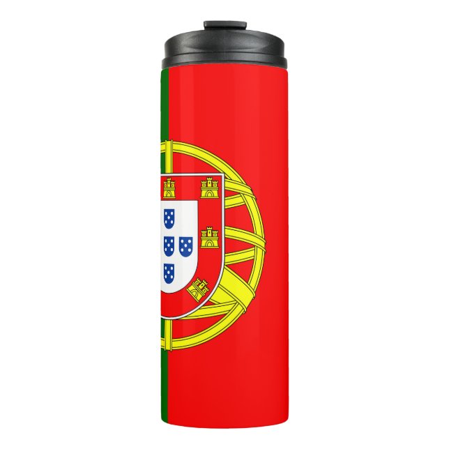 Portugal Travel Mug, patriotische portugiesische F Thermosbecher (Vorderseite)