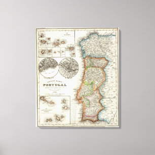 Portugal und Kap Verde Leinwanddruck