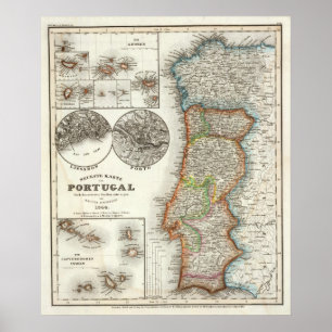 Portugal und Kap Verde Poster