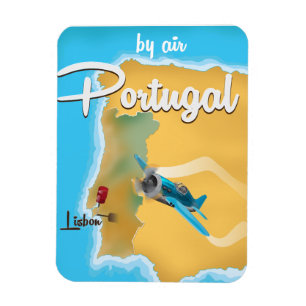 Portugal Vintage Reiseplakat Magnet
