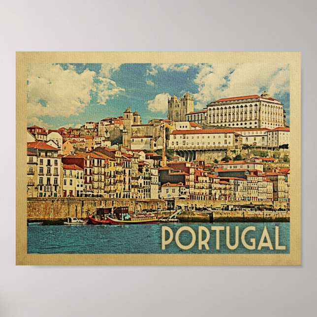 Portugal Vintage Travel Poster (Vorne)