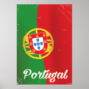 Portugal vintage travel poster. poster