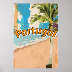 Portugal Vintage-Urlaubsposter Poster