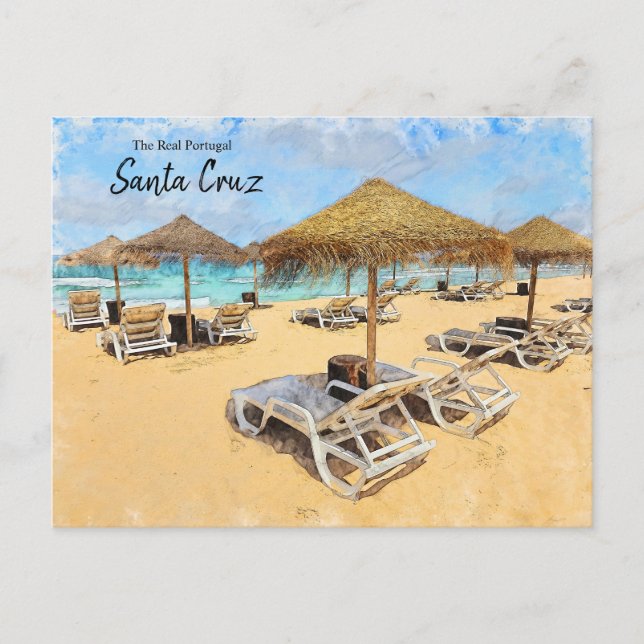 Portugal von Santa Cruz Palapa Postkarte (Vorderseite)