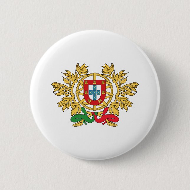 Portugal-Wappen Button (Vorderseite)