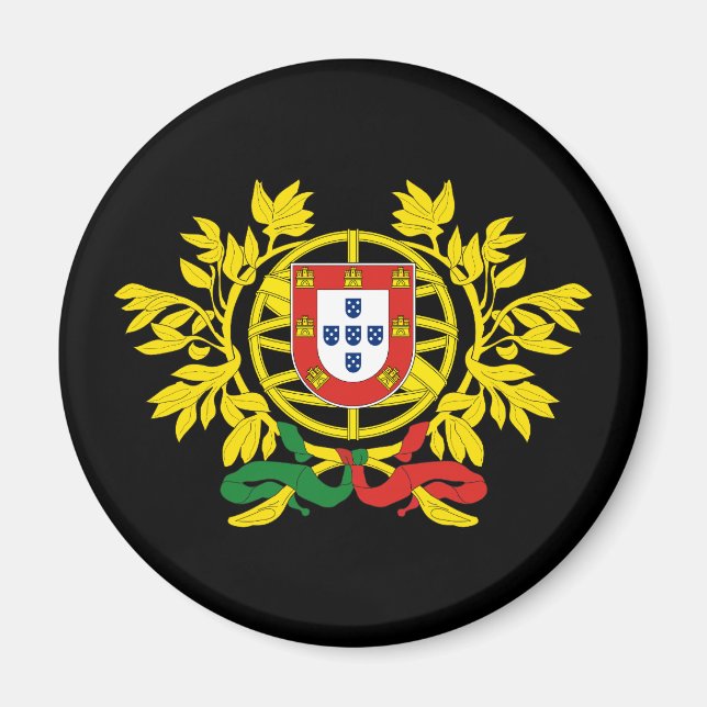 Portugal-Wappen Magnet (Vorne)