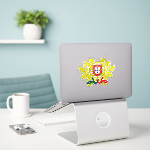 Portugal Wappen Patriotischer Aufkleber