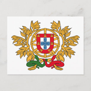 Portugal-Wappen Postkarte