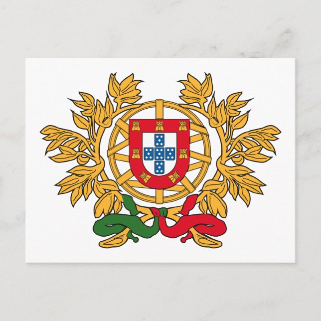 Portugal-Wappen Postkarte (Vorderseite)
