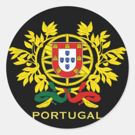 Portugal - Wappenschild Runder Aufkleber
