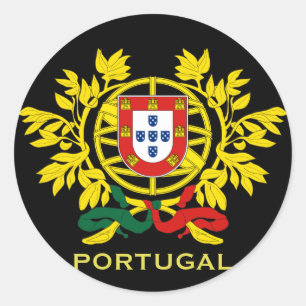 Portugal - Wappenschild Runder Aufkleber