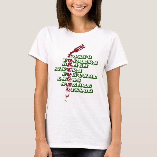 Portugal Weinstädte in Portugal Porto Cotton T-Shirt (Vorderseite)