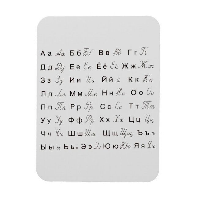 PORTUGESE ALPHABET LETTERS SYMBOLS SPRACHEN MAGNET (Vertikal)