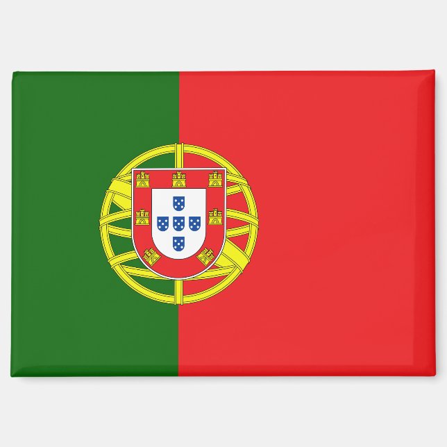 Portugese Flagge Magnet (Vorderseite)