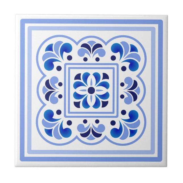 Portugese Tiles Pattern Fliese (Vorderseite)