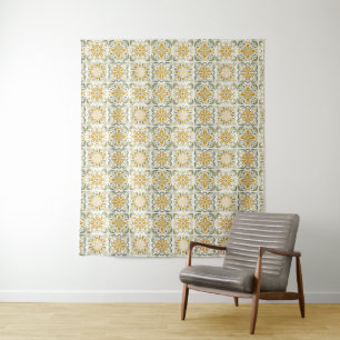 Portugese Tiles Pattern Wandteppich
